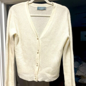 Womens Ravello cashmere sweater with pearl detail Sz S